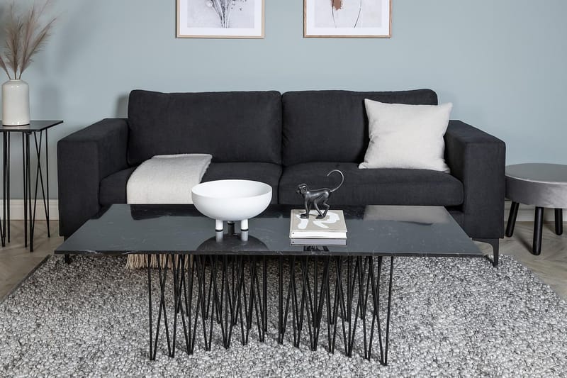 Johana 3-sits soffa - Svart - Möbler - Vardagsrum - Soffor - 3-sits soffor