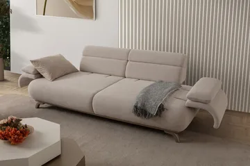 Kelnor 3-sits Soffa 246x81x97 cm - Beige - Möbler - Vardagsrum - Soffor - 3-sits soffor
