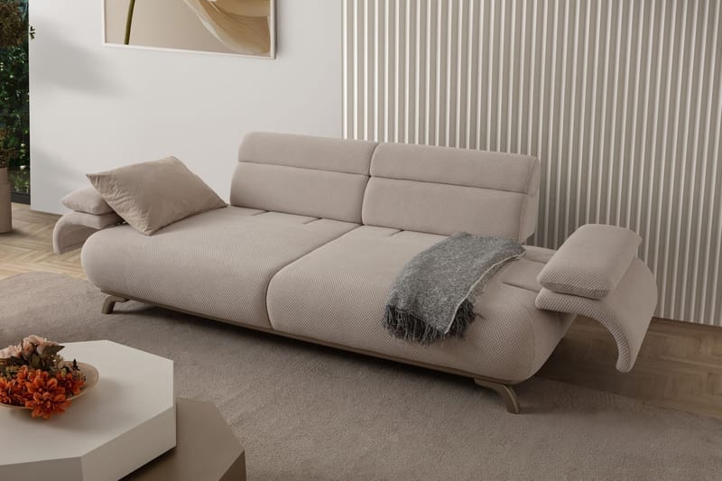 Kelnor 3-sits Soffa 246x81x97 cm - Beige - Möbler - Vardagsrum - Soffor - 3-sits soffor