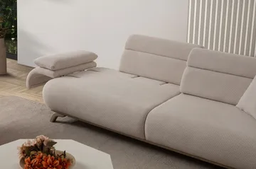 Kelnor 3-sits Soffa 246x81x97 cm - Beige - Möbler - Vardagsrum - Soffor - 3-sits soffor