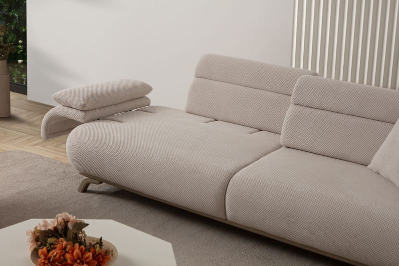Kelnor 3-sits Soffa 246x81x97 cm - Beige - Möbler - Vardagsrum - Soffor - 3-sits soffor