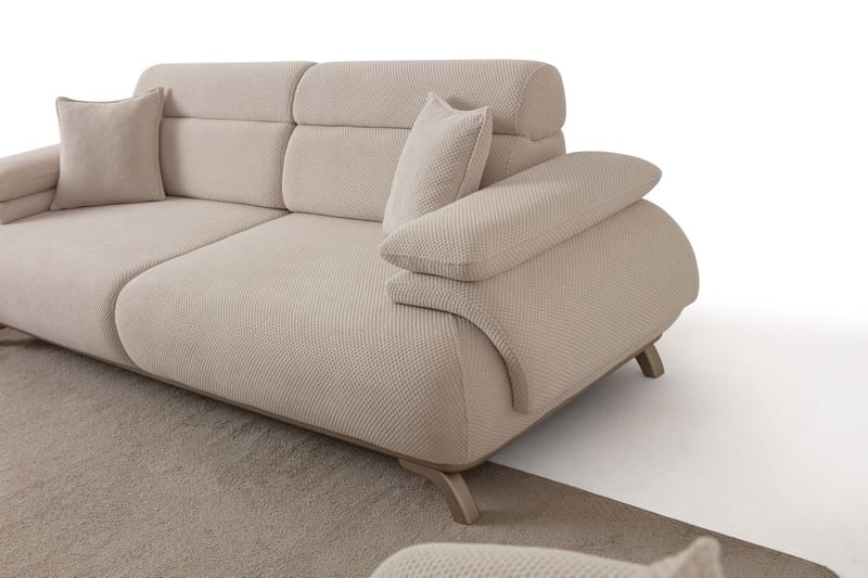 Kelnor 3-sits Soffa 246x81x97 cm - Beige - Möbler - Vardagsrum - Soffor - 3-sits soffor