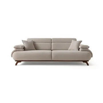 Kelnor 3-sits Soffa 246x81x97 cm - Beige - Möbler - Vardagsrum - Soffor - 3-sits soffor
