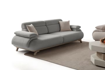 Kelnor 3-sits Soffa 246x81x97 cm - Grå - Möbler - Vardagsrum - Soffor - 3-sits soffor