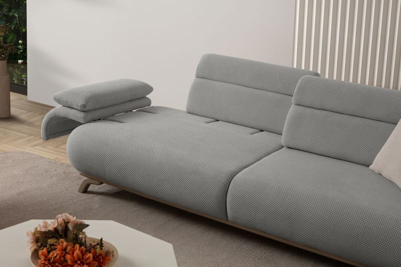 Kelnor 3-sits Soffa 246x81x97 cm - Grå - Möbler - Vardagsrum - Soffor - 3-sits soffor