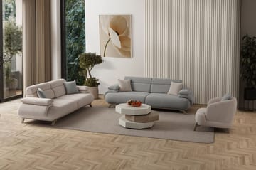 Kelnor 3-sits Soffa 246x81x97 cm - Grå - Möbler - Vardagsrum - Soffor - 3-sits soffor
