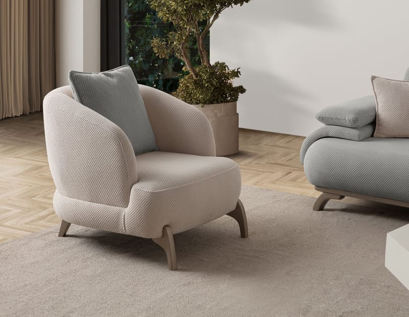 Kelnor 3-sits Soffa 246x81x97 cm - Grå - Möbler - Vardagsrum - Soffor - 3-sits soffor