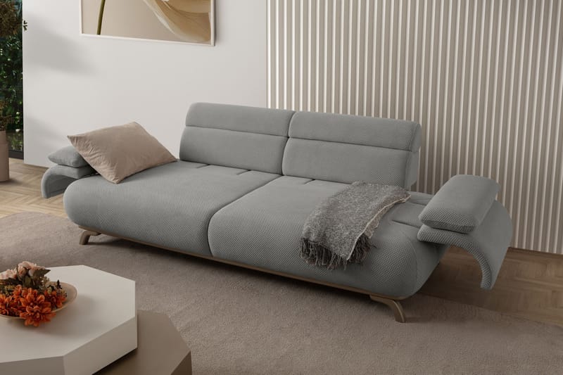 Kelnor 3-sits Soffa 246x81x97 cm - Grå - Möbler - Vardagsrum - Soffor - 3-sits soffor