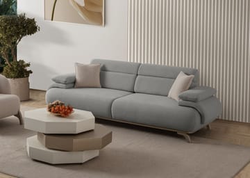 Kelnor 3-sits Soffa 246x81x97 cm - Grå - Möbler - Vardagsrum - Soffor - 3-sits soffor