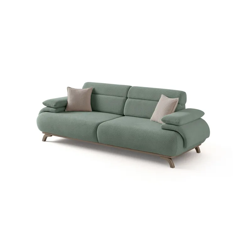 Kelnor 3-sits Soffa 246x81x97 cm, Havsgrön