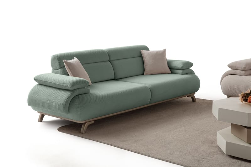 Kelnor 3-sits Soffa 246x81x97 cm - Havsgrön - Möbler - Vardagsrum - Soffor - 3-sits soffor