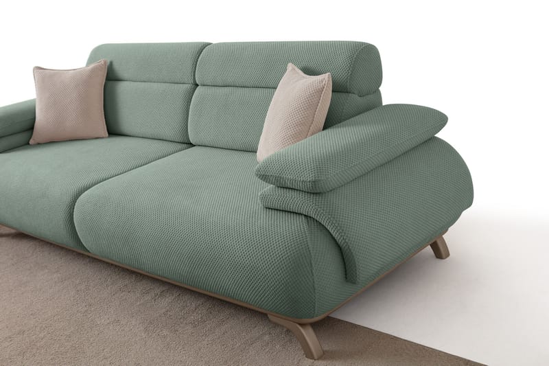 Kelnor 3-sits Soffa 246x81x97 cm - Havsgrön - Möbler - Vardagsrum - Soffor - 3-sits soffor