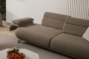 Kelnor 3-sits Soffa 246x81x97 cm - Jord - Möbler - Vardagsrum - Soffor - 3-sits soffor