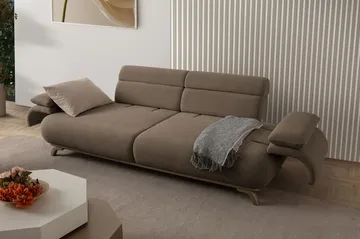 Kelnor 3-sits Soffa 246x81x97 cm - Jord - Möbler - Vardagsrum - Soffor - 3-sits soffor