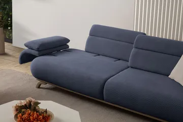Kelnor 3-sits Soffa 246x81x97 cm - Marinblå - Möbler - Vardagsrum - Soffor - 3-sits soffor