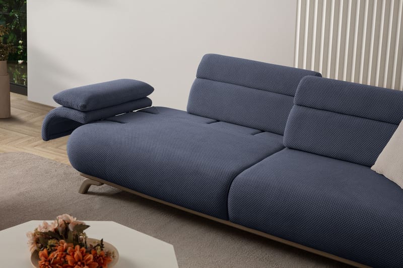 Kelnor 3-sits Soffa 246x81x97 cm - Marinblå - Möbler - Vardagsrum - Soffor - 3-sits soffor