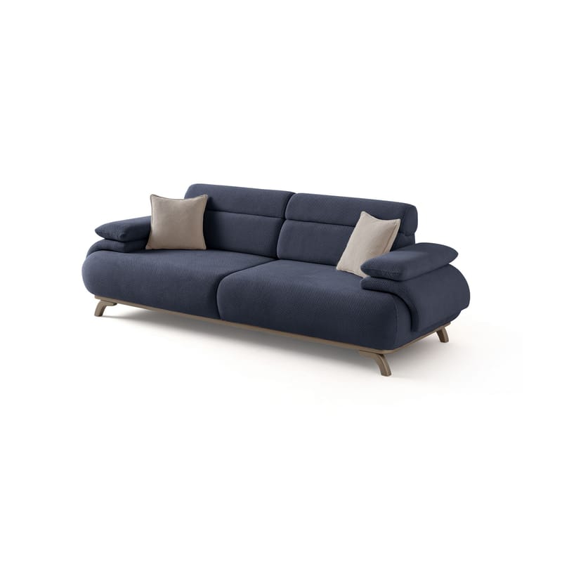 Kelnor 3-sits Soffa 246x81x97 cm, Marinblå