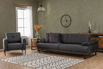 Kitimat Soffa 3-sits - Antracit - Möbler - Vardagsrum - Soffor - 3-sits soffor