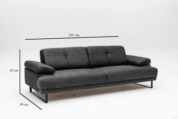 Kitimat Soffa 3-sits - Antracit - Möbler - Vardagsrum - Soffor - 3-sits soffor