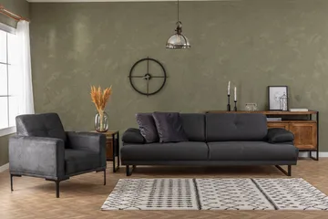 Kitimat Soffa 3-sits - Antracit - Möbler - Vardagsrum - Soffor - 3-sits soffor