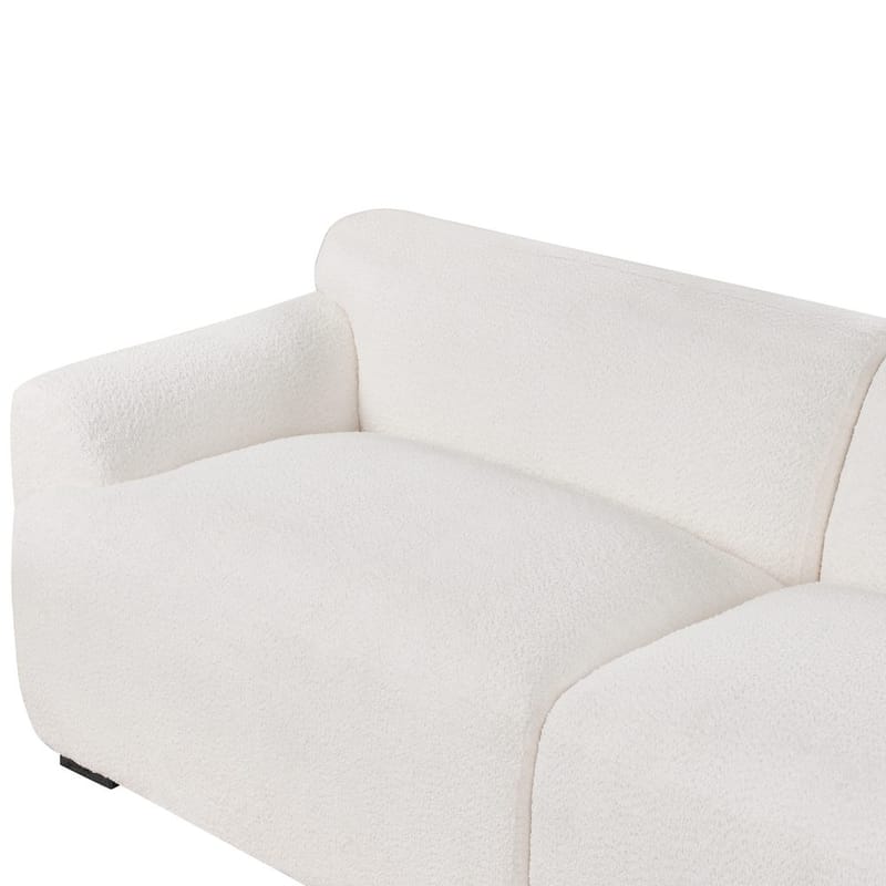 3-sits soffa Korio - Vit, Svart - Möbler - Vardagsrum - Soffor - 3-sits soffor