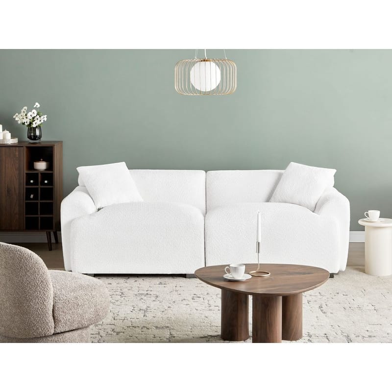 3-sits soffa Korio - Vit, Svart - Möbler - Vardagsrum - Soffor - 3-sits soffor