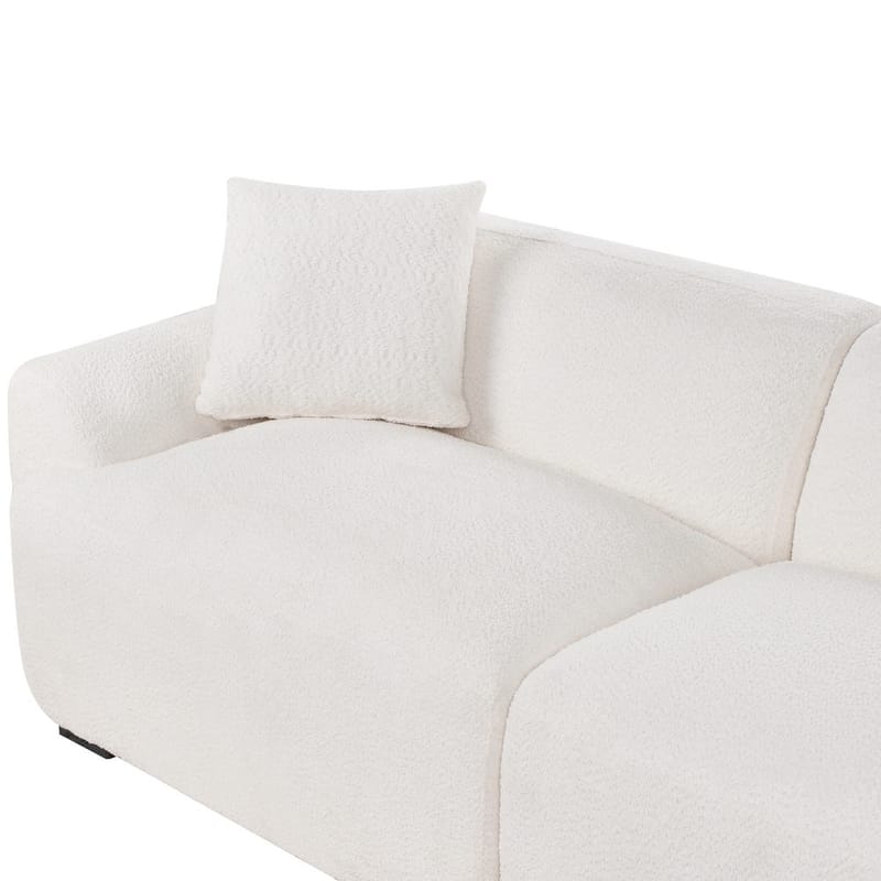 3-sits soffa Korio - Vit, Svart - Möbler - Vardagsrum - Soffor - 3-sits soffor