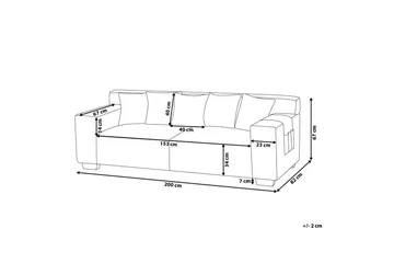 Lahall 3-sits Soffa - Mörkgrå - Möbler - Vardagsrum - Soffor - 3-sits soffor