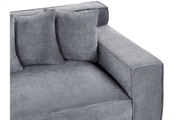 Lahall Manchestersoffa 200 cm - Grå - Möbler - Vardagsrum - Soffor - 3-sits soffor