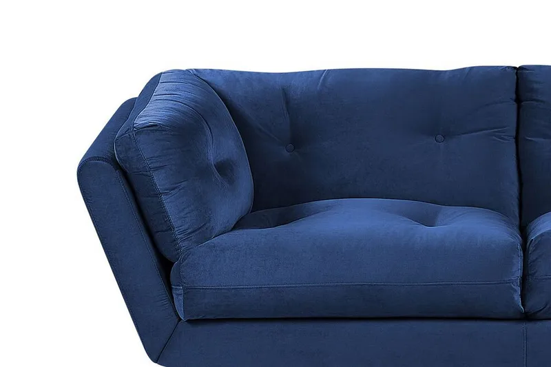 Lenvik 3-sits Soffa - Sammet/Blå - Möbler - Vardagsrum - Soffor - 3-sits soffor