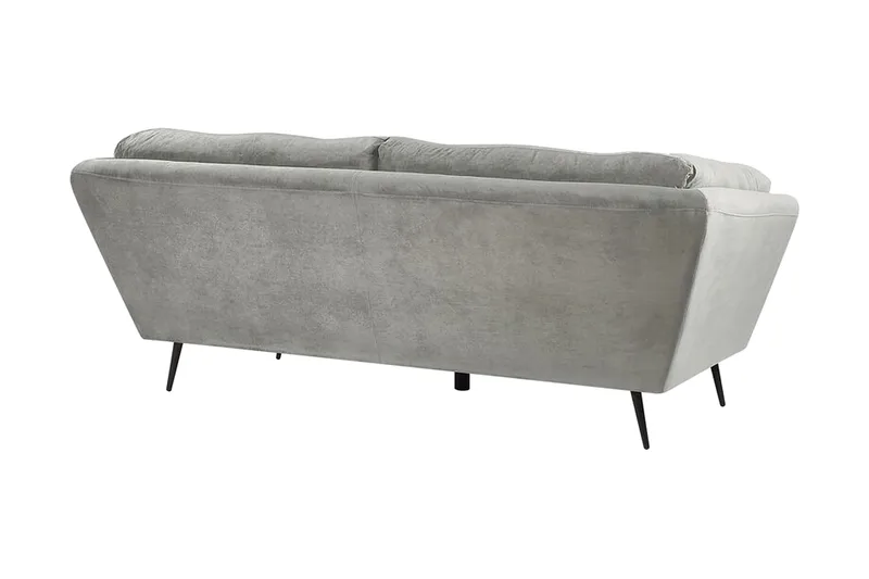 Lenvik 3-sits Soffa - Sammet/Grå - Möbler - Vardagsrum - Soffor - 3-sits soffor