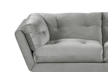 Lenvik 3-sits Soffa - Sammet/Grå - Möbler - Vardagsrum - Soffor - 3-sits soffor