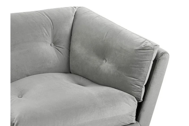 Lenvik 3-sits Soffa - Sammet/Grå - Möbler - Vardagsrum - Soffor - 3-sits soffor