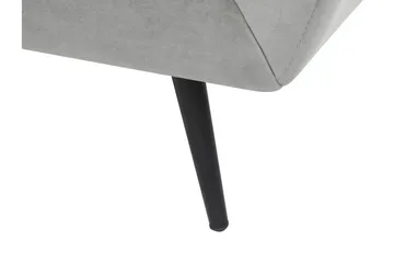Lenvik 3-sits Soffa - Sammet/Grå - Möbler - Vardagsrum - Soffor - 3-sits soffor