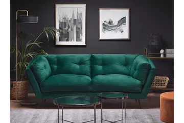 Lenvik 3-sits Soffa - Sammet/Grön - Möbler - Vardagsrum - Soffor - 3-sits soffor
