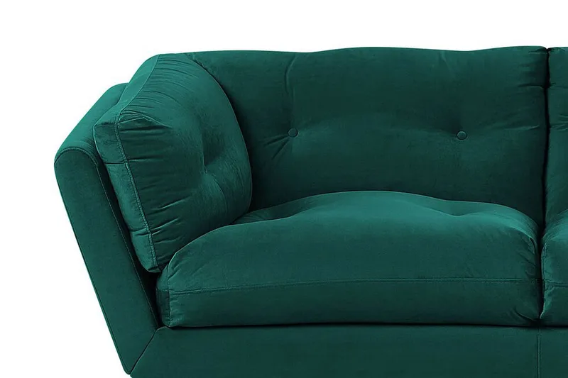 Lenvik 3-sits Soffa - Sammet/Grön - Möbler - Vardagsrum - Soffor - 3-sits soffor