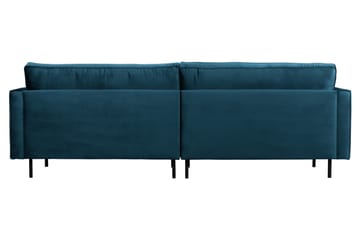 Lissbon 3-sits Sammetssoffa 275 cm - Blå - Möbler - Vardagsrum - Soffor - 3-sits soffor