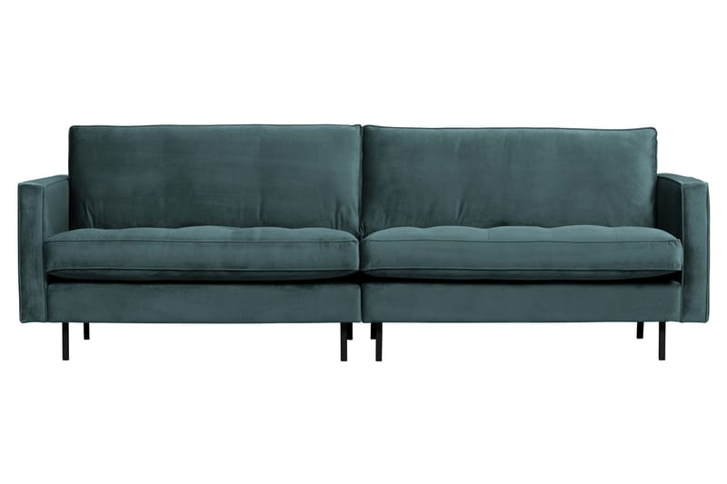 Lissbon 3-sits Sammetssoffa 275 cm, Blå|Grön
