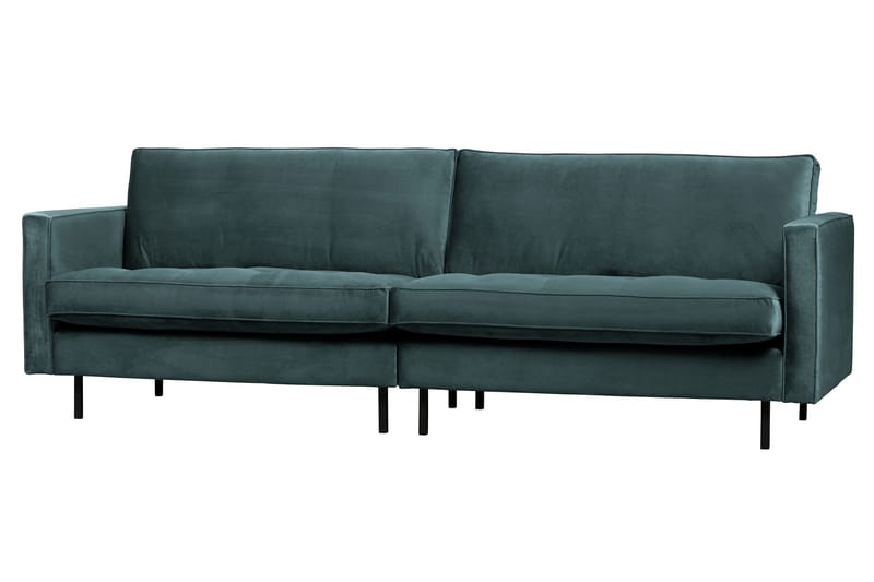 Lissbon 3-sits Sammetssoffa 275 cm - Blå|Grön - Möbler - Vardagsrum - Soffor - 3-sits soffor