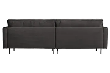 Lissbon 3-sits Sammetssoffa 275 cm - Grå - Möbler - Vardagsrum - Soffor - 3-sits soffor