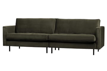 Lissbon 3-sits Sammetssoffa 275 cm - Mörkgrön - Möbler - Vardagsrum - Soffor - 3-sits soffor
