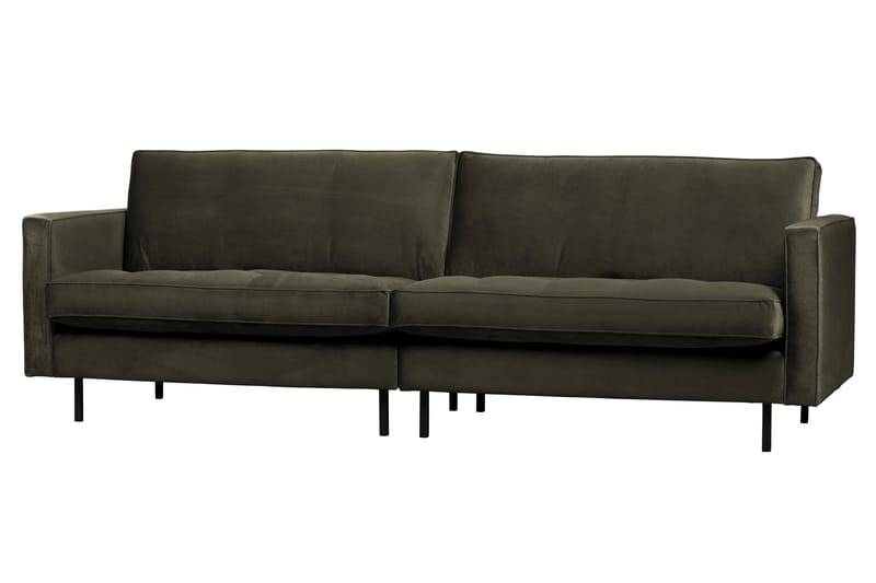 Lissbon 3-sits Sammetssoffa 275 cm - Mörkgrön - Möbler - Vardagsrum - Soffor - 3-sits soffor
