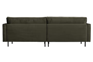 Lissbon 3-sits Sammetssoffa 275 cm - Mörkgrön - Möbler - Vardagsrum - Soffor - 3-sits soffor