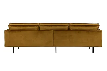 Lissbon 3-sits Sammetssoffa - Gul - Möbler - Vardagsrum - Soffor - 3-sits soffor