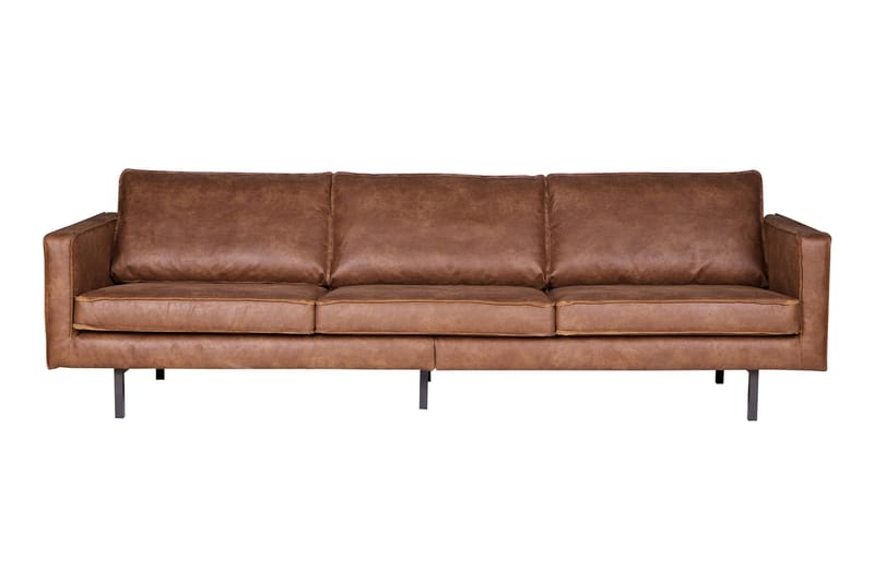 Lissbon 3-sits Soffa 277 cm i Konstläder - Cognac - Möbler - Vardagsrum - Soffor - 3-sits soffor