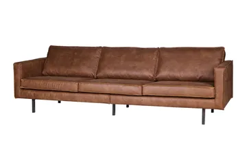 Lissbon 3-sits Soffa 277 cm i Konstläder - Cognac - Möbler - Vardagsrum - Soffor - 3-sits soffor