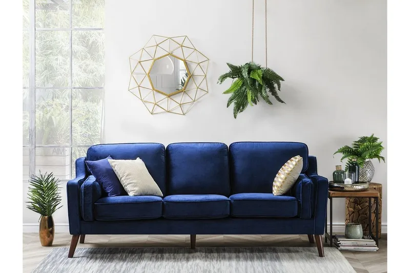 Lokka Soffa 3 Sits - Blå - Möbler - Vardagsrum - Soffor - 3-sits soffor