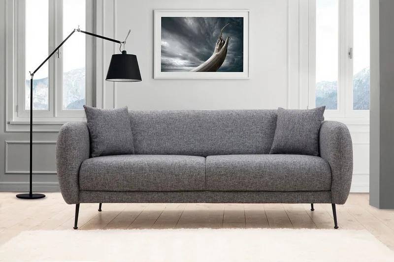 Longbush Soffa 3-sits - Grå - Möbler - Vardagsrum - Soffor - 3-sits soffor