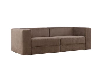 Lumi 3-sits Soffa - Brun - Möbler - Vardagsrum - Soffor - 3-sits soffor
