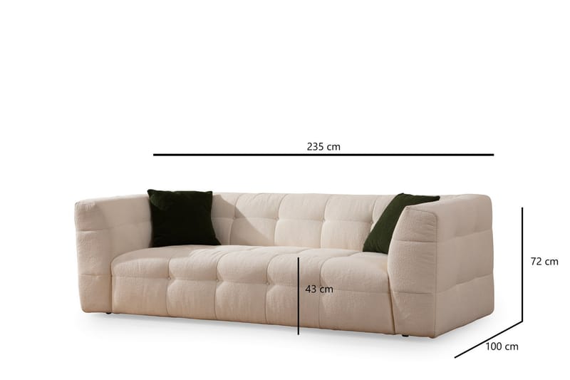 Macondo Soffa 3-sits Beige - Möbler - Vardagsrum - Soffor - 3-sits soffor
